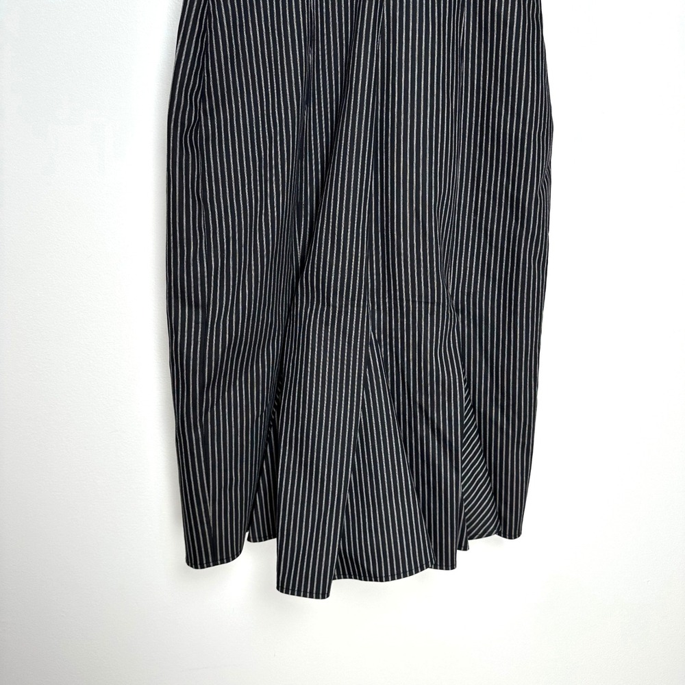Vintage Karen Millen Black Pinstripe Pencil Dress ASO Eva Longoria - Picture 7 of 11